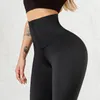 Leggings da donna Leggings da donna per fitness Inverno a vita alta Push Up Sport Abbigliamento sportivo nero sottile sexy