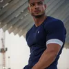 T-shirts voor heren van hoge kwaliteit Men T-shirt Zomer Running Korte mouw Gym Sport Training Tops Outdoor Jogging Leisure Ademende T-shirt 230225