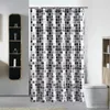 Shower Curtains Cilected Curtain Thick Polyester Waterproof Bathroom Partition Home Decor Geometric Window With Hook