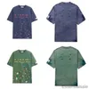 Lanvins 2023 shorts de verão camisetas calças coloridas de designer colorido graffiti graffiti de luxo de luxo imprimido de luxo de luxo
