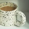 Кружки корейский стиль жирной кружки дизайн Splash Ink Ceramic Cup Spot Mugs Simple Coffee Mug Пара чашки кофейные кружки чайные посуду 230224