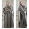 Roupas étnicas Ramadã abaya femme Vestido de hijab muçulmano Turquia Kaftan Caftan Muçulmano para mulheres Vestido Islã Adoração Vestão de roupas 230224