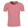 T-shirt da uomo 3 colori T-shirt militare a righe sovietiche russe VDV T-shirt bianca blu Telnyashka Uomo Stretch Spandex