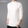 Men's T-Shirts Liseaven Men Cashmere Sweaters Full Sleeve Pull Homme Solid Color Pullover Sweater Men's Tops 230225