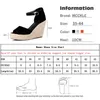 Sandals MCCKLE Platform Women's Sandals Bohemian Esparto Wedges Woman 2021 Ankle Strap Straw Shoes Flock High Heels Sandal Plus Size New Z0224