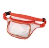 30 pièces sac de taille femmes PVC Laser multifonctionnel clair Sport voyage Fanny Packs