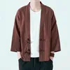 Giacche da uomo Cardigan Robe stile giapponese e giacca a vento Kimono