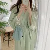 Robe feminino de estilo japonês Kimono Summer Summer Crepe Ladies Ladies Taingão Nightgown Women Robe Bathrobe Service Home Service Pijamas 230225