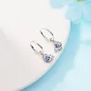 Hoop Earrings & Huggie 2023 Arrival Blue Butterfly Earring 925 Sterling Silver For Women Jewelry Wedding Ear Brincos Pendientes