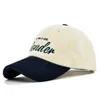 Ball Caps Corduroy Colorblock Embroidery Baseball Cap For Female Women's Winter Hat Cotton Snapback Men's Sun