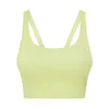 LU-356 V-shaped Back Sports Bra High-strength Shock-proof Fitness Gym Tank Tops for Women Exercise Energy Shirt