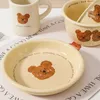 Miski nordycki w stylu nordycka miska kreatywna ceramiczna sałatka ceramiczna ceramika ramen zupa owocowa