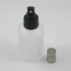 Botellas de almacenamiento Venta al por mayor Contenedor de loción de vidrio ámbar de 125 ml con botella de bomba negra para líquido en China