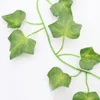 الزهور الزخرفية 10pcs 2m Ivy Green Make Garland Plant Vine Noage Home Decor Plastic Rattan String Wall Decoration