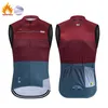 Radunterwäsche Winter-Thermo-Fleece-Radweste Ärmellose Radweste Herren Fahrrad Warme Weste MTB Rennrad Tops Warmes Radtrikot 230224