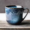 Tazas nórdicas creativas de cerámica simples para café, leche, tazas de té Retro, taza de viaje para desayuno, hogar, oficina, pareja de tazas de agua, regalos para beber