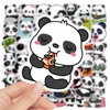 50 stcs cartoon panda sticker schattige bamboe dier esthetiek voor kinderen speelgoed diy bagage potlood telefoonhoesje waterfles laptop gitaarauto -stickers