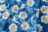 Mäns casual skjortor Dark Daisy Full Printed Beach Shirts Men Women Thin Material Summer Hawaiian Shirts Man Blue Z0224