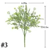 Decorative Flowers Artificial Plant Realistic Simulation Greenery Bush Fake Green Home Garden Wedding Party Decoration