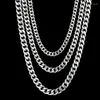 Cadenas 2023 Collar de cadena de acero inoxidable Hip Hip Hop para mujeres Accesorios de regalos de joyería de moda en el cuello