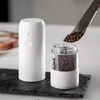 Mills Elektrisches automatisches Salz- und Pfeffermühlen-Set, wiederaufladbar mit USB-Schwerkraft-Gewürzmühle, verstellbare Gewürzmühle, Küchenutensilien 230224