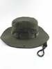 Chapeaux à large bord Chapeaux de seau de camouflage militaire de mode Chapeau de pêcheur de camouflage de jungle avec chapeau de seau de pêche au soleil à large bord Casquettes de camping Casquettes de coton G230224