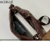 Alışveriş çantaları Aceblue lüks marka büyük kapasiteli tote çantalar pu deri kapitone kadın tasarımcı çanta bayanlar seyahat omuz crossbody çantaları 230225