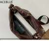 Bolsos de compras ACEBLUE Marca de lujo Bolsos de mano de gran capacidad Cuero de PU acolchado Bolso de diseñador para mujer Bolsos de hombro de viaje para mujer 230225