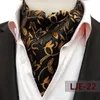 Szyi krawat ascot krawat męskie paisley jacquard cravat szyja szalik brytyjski styl garnitur koszulka akcesori dla mężczyzn