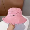 Casquette Bob Hüte mit breiter Krempe, Designer-Eimerhut für Damen, ausgefranste Kappe, Designer-Männer und Damen-Hüte, Sommer-Angelkleid-Mützen