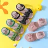 Sandaler Girl Shoes ButterflyKnot Nonslip Soft Kids Toddler Baby Shoes Summer Korean Children's Girls Princess Open Toe Beach Sandaler Z0225