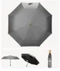 Umbrellas Leodauknow Fully Automatic High Quality Three Folding Bamboo Handle Sun Protection Uv Women's Travel Umbrella.