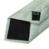 Cravatte Moda 8 cm Cravatta in seta Verde chiaro Cravatta Uomo Business Festa di nozze Cravatta formale Accessori Fazzoletto Gemelli DiBanGu