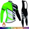 Ensembles maillot de cyclisme Vélo de route hiver vêtements de cyclisme homme à manches longues Jersey ensemble thermique polaire Maillot Ciclismo vélo de route garder au chaud équitation complet 230224