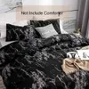 Ensembles de literie Moderne marbre imprimé plume taie d'oreiller housse de couette chambre ensemble de literie simple double queen size king size lit sans draps 230224