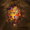 Antique Art Deco Hand Blown Glass Chandelier Pendant Lamps 40*48 Inches Multicolor Modern Ceiling Light Murano Style Glass Custom LED Chandelier for Villa LR1141