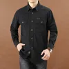 Chaquetas para hombre, Camisa militar del ejército para hombre, camisas tácticas de manga larga de algodón para primavera y otoño para hombre, Camisas holgadas informales de talla grande 6XL Masculina 2023M