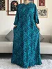 Ubranie etniczne afrykańskie dashiki długie rękaw luz luźne bawełniane talia eleganckie kobiety abaya długie sukienka Summer Maxi swobodne luźne sukienki vestidos 230224