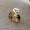 Designer Ring heren Band Ringen 2021 luxe sieraden vrouwen Titanium staal Legering Verguld Ambachtelijk Goud Zilver Rose Vervaagt nooit Niet allergisch