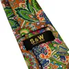 Halsband U31 Multicolor Geometric Mens Nathtie Silk Fashion Printed Handmased Designer för Ties Gift Wedding Party J230225