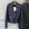 Damen Designerjacken Denim Frau Kurze Mäntel Doppel G Herbst Frühling Stil Slim Für Dame Echte Lederjacke Designer Mantel A8131