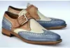 Vestido sapatos de moda de moda de couro pu fuckle strap negócio casual de alta qualidade para homens zapatos de hombre 230224