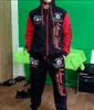 Męskie dresy męskie Hiphop Dance Dance Jogger Casual Tracksuit Zestaw długi rękawy Fullzip bieganie do joggingu Atletyczne garnitury Suits Men Ubranie Z0224