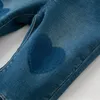 Jeans Dave Bella Children s Heart Autumn Fashion Design Boys And Girls Soft Denim Blue Trousers Kid Pants DB3223004 230224