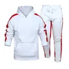 Herren-Trainingsanzüge 2021 Herren-Trainingsanzug 2-teiliges Set Sweatshirt Jogginghose Sportbekleidung Reißverschluss Hoodies Lässige männliche Streetwear-Anzüge Herrenbekleidung Z0224