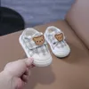 Sneakers Girls Boys Nasual Shoes Infant Toddler Cartoon Bear مريح ناعم سليد مضاد للزلزال الأطفال الحجم 19 28 230224