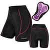 Roupa íntima de ciclismo Women Bike shorts acolchoados Ciclismo respirável 3D Roupa íntima acolchoada Piagem de bicicleta de bicicleta Hip Protecter Ciclismo 230224