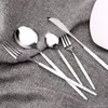 Dinnerware Sets 24Pcs30pcs Wedding Supplies Kitchen Dinnerware Tableware Spoon Fork Knife Set Washing Utensils Cutlery Lunch Of Dishes Complete 230224