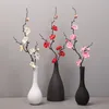 Dekorative Blumenkränze, elegante kirschrote Seidenblume im chinesischen Stil, kleine Winterpflaume, künstliche Pflanze, Blüte, Heimdekoration, Hochzeitsteil