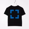 Camisetas para niños Chicos blancos Flecha irregular Ofs Chicas Verano Offs Camisetas de manga corta Letra Impreso Dedo suelto Niño Niños pequeños Camisetas juveniles Tops Niños negros X2Nm #